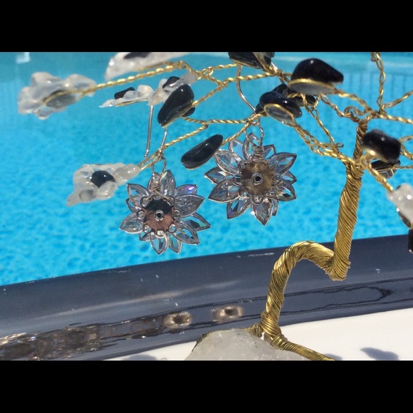 Sterling silver pierced dangle earrings. - Picture 7 of 8